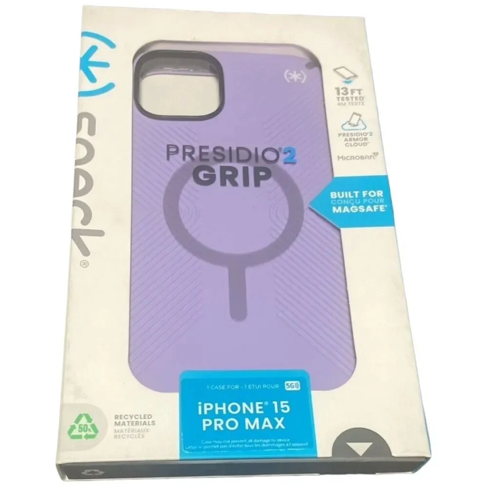 Speck Presidio2 Grip MagSafe Case iPhone 15 Pro Max 6.7